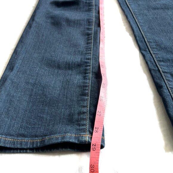 Eddie Bauer Curvy Bootcut Denim Jeans Womens, dark wash, size 2 petite - Picture 7 of 10